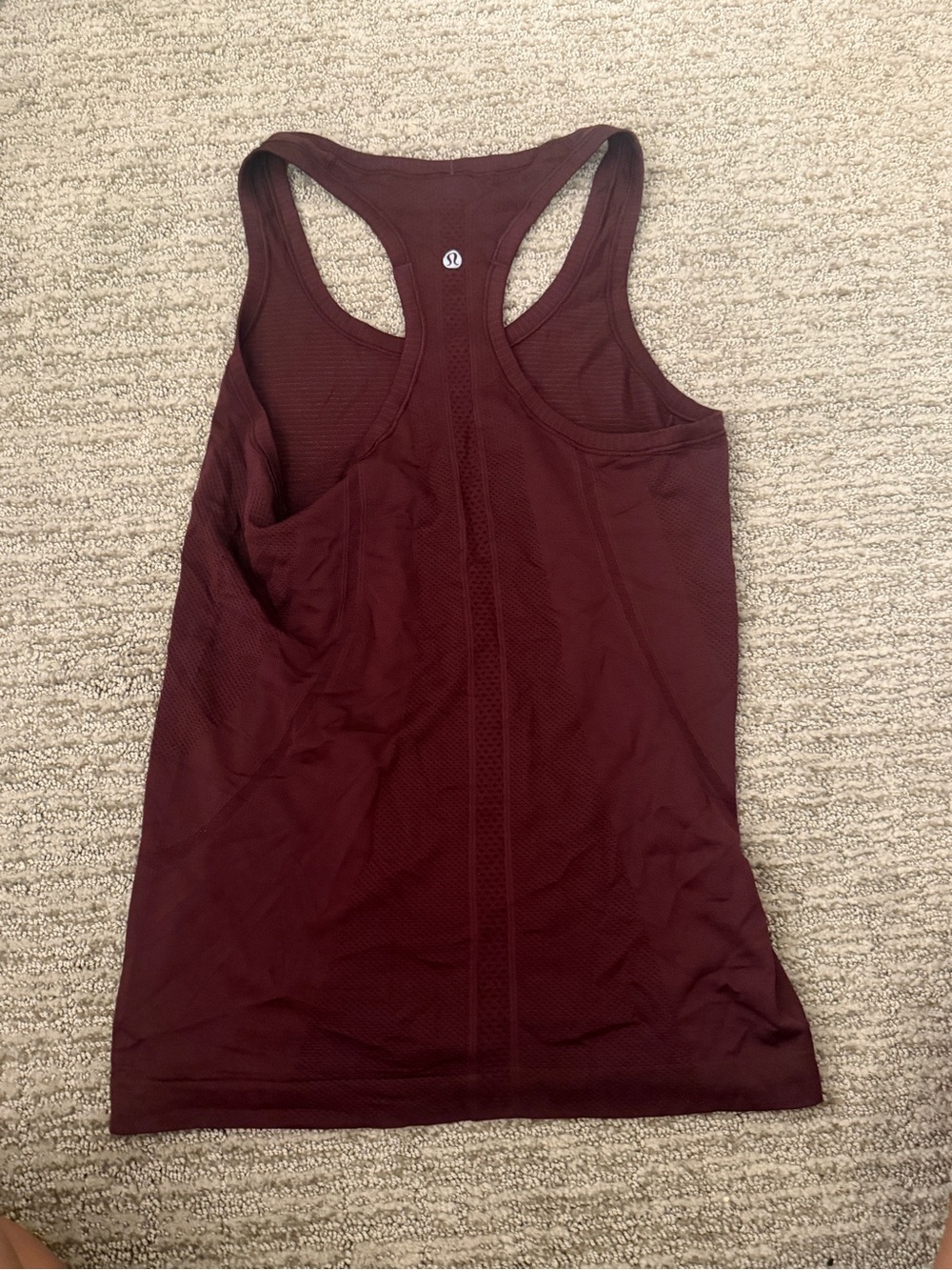 lululemon athletica Burgundy Racerback Performance Tank